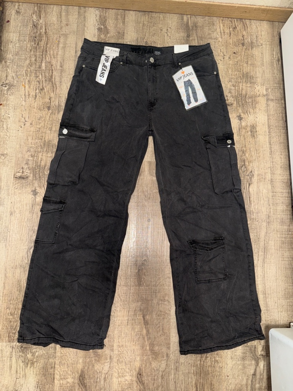 VIP Women’s Black Cargo Jeans